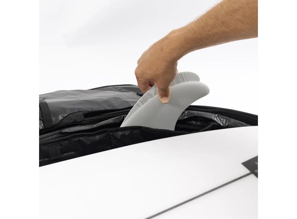 OCEAN & EARTH 6'4" HYPA TRAVEL COVER SACCA DOPPIA SHORTBOARD FISH  DOUBLE COFFIN KHAKI