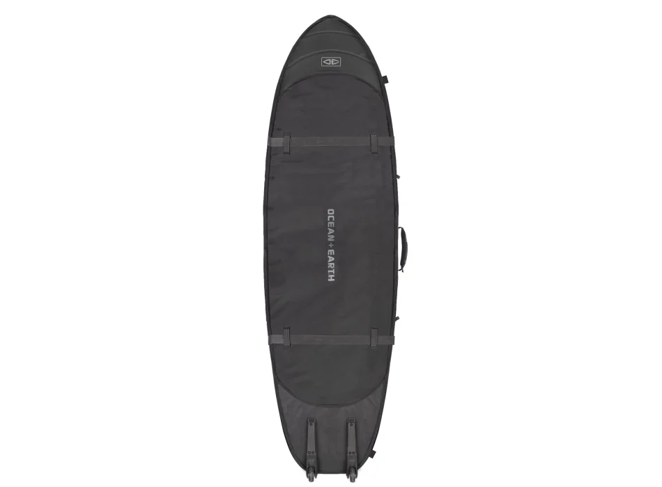 OCEAN & EARTH 6'4" HYPA TRAVEL FISH SHORT COVER SACCA TRIPLA CON RUOTE