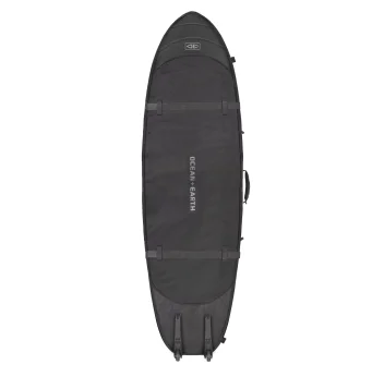 OCEAN & EARTH 6'8" HYPA TRAVEL FISH COVER SACCA QUADRUPLA CON RUOTE