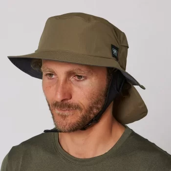 OCEAN & EARTH INDO STIFF PEAK SURF CAP OLIVE