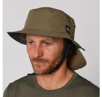 OCEAN & EARTH INDO STIFF PEAK SURF CAP OLIVE