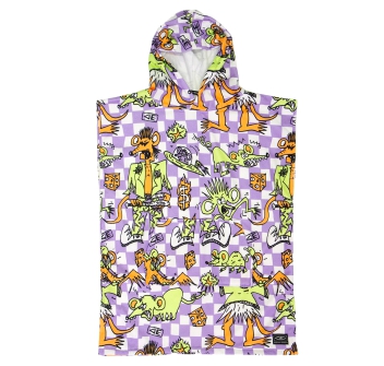 OCEAN & EARTH IRVINE HOODED PONCHO PER BAMBINI PURPLE