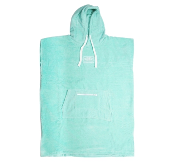 OCEAN & EARTH LADIES HOODED PONCHO IN SPUGNA DONNA MINT