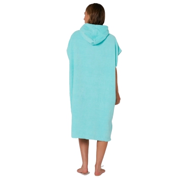 OCEAN & EARTH LADIES HOODED PONCHO IN SPUGNA DONNA MINT