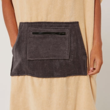 OCEAN & EARTH PONCHO GRINGO GREY ADULTO 160 GSM