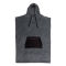 OCEAN & EARTH PONCHO IN SPUGNA CHARCOAL