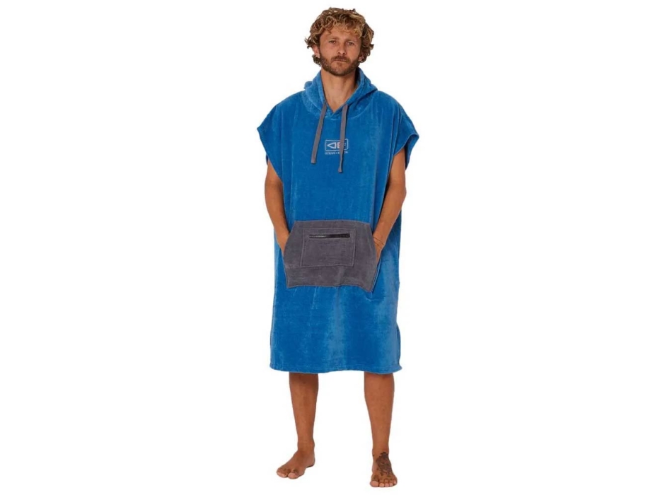 OCEAN & EARTH PONCHO IN SPUGNA DAY BREAK BLUE