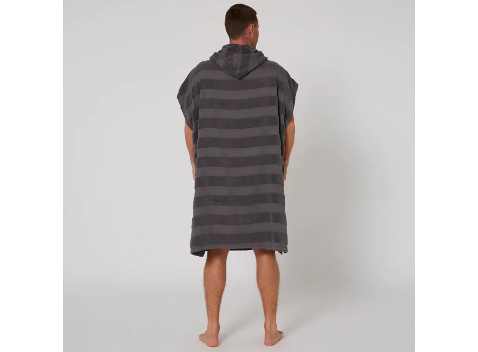 OCEAN & EARTH PONCHO LAYZ HOODED ADULTO CHARCOAL