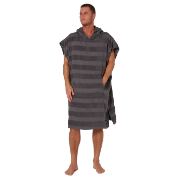 OCEAN & EARTH PONCHO LAYZ HOODED ADULTO CHARCOAL