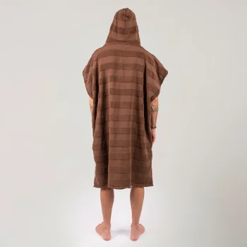 OCEAN & EARTH PONCHO LAYZ HOODED ADULTO COCOA