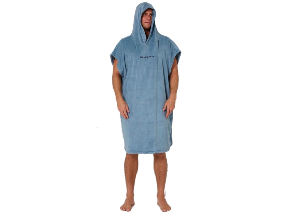 OCEAN & EARTH PONCHO SURF ESSENTIAL HOODED ADULTO PETROL