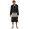 OCEAN & EARTH PONCHO SURF ESSENTIAL MANICA LUNGA HOODED ADULTO DULL BLACK