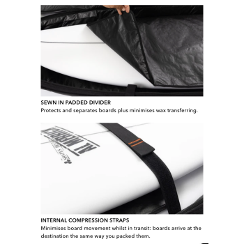 OCEAN & EARTH TRIPLE COMPACT HYPA SACCA TRIPLA DA VIAGGIO SHORTBOARD