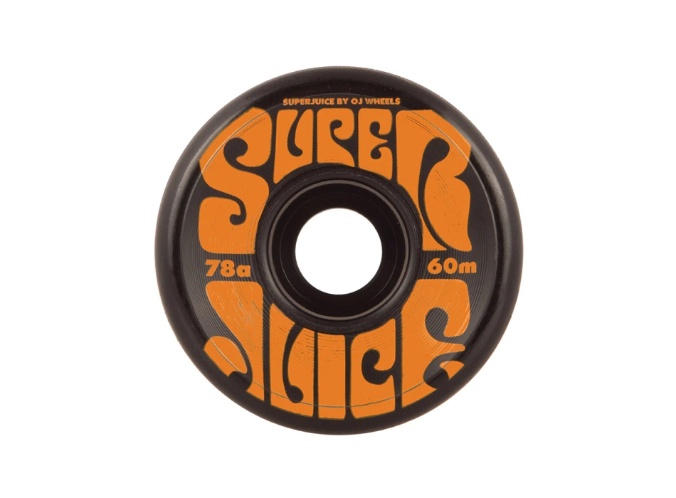 OJ WHEELS SUPER JUICE BLACK RUOTE SKATE 60MM