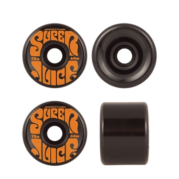 OJ WHEELS SUPER JUICE BLACK RUOTE SKATE 60MM