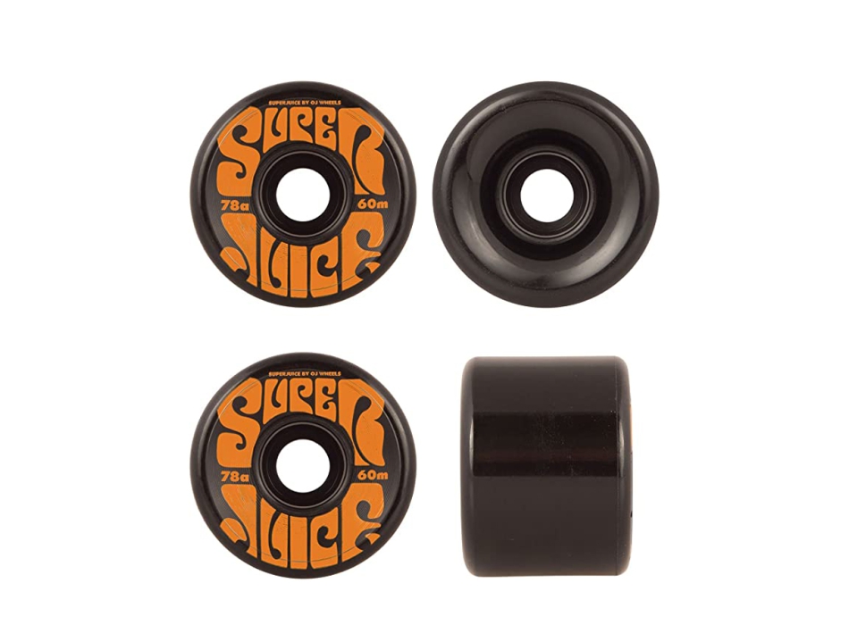 OJ WHEELS SUPER JUICE BLACK RUOTE SKATE 60MM