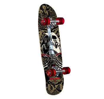 POWELL PERALTA 8" CRUISER MINI SKULL & SWORD SKATE COMPLETO