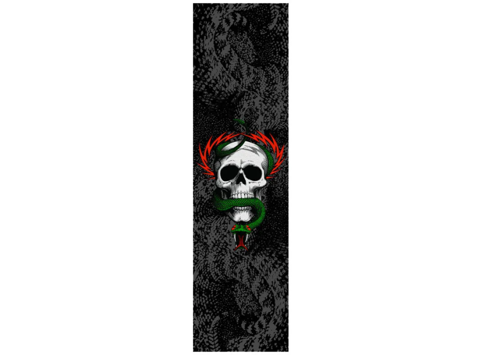POWELL PERALTA GRIPTAPE PER SKATEBOARD MCGILL SKULL AND SNAKE 10.5”X33” EA WHITE