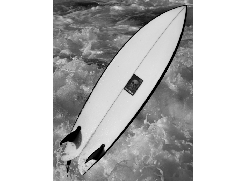 PUKAS CHRIS CHRISTENSON 5'10" PEGASO TWIN FIN BLACK