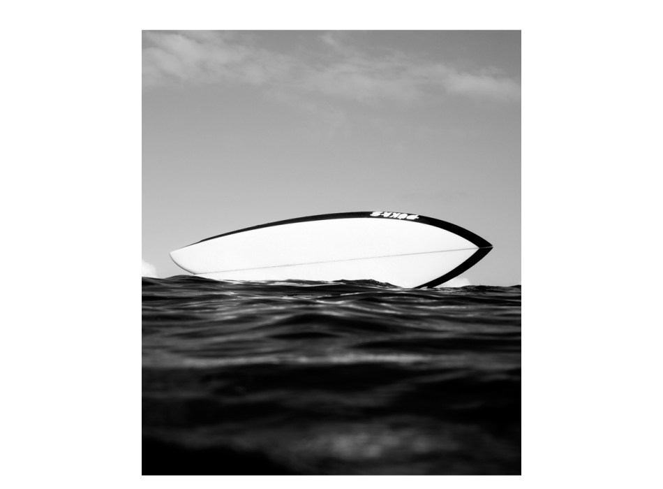 PUKAS CHRIS CHRISTENSON 5'10" PEGASO TWIN FIN BLACK