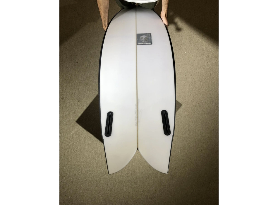 PUKAS CHRIS CHRISTENSON 5'10" PEGASO TWIN FIN BLACK
