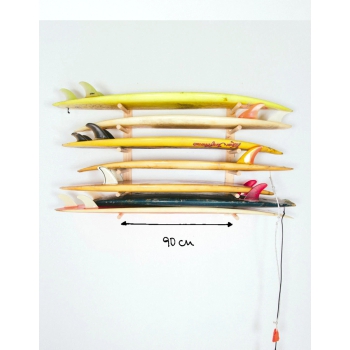 PUKAS SURFBOARD RACK IN LEGNO