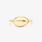 PURA VIDA ANELLO SIMPLE COWRIE SHELL RING GOLD