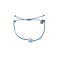 PURA VIDA BRACCIALETTO MAKE WAVES SILVER DENIM