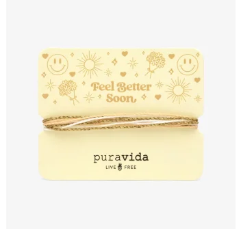 PURA VIDA CARD BRACCIALETTO FEEL BETTER SOON
