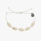 PURA VIDA BRACCIALETTO CONCHIGLIE KNOTTED COWRIES WHITE