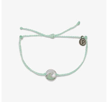 PURA VIDA OPAQUE RESIN WAVE ROSE GOLD BRACCIALETTO WINTER FRESH