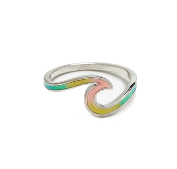 PURA VIDA TIE DYE WAVE ANELLO SILVER