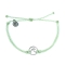 PURA VIDA WAVE SILVER BRACCIALETTO MINTY GREEN