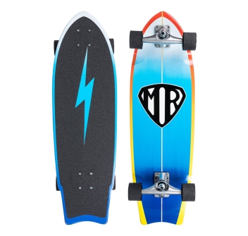 QUIKSILVER 31" MARK RICHARDS SUPER TWIN SURF SKATE BLUE