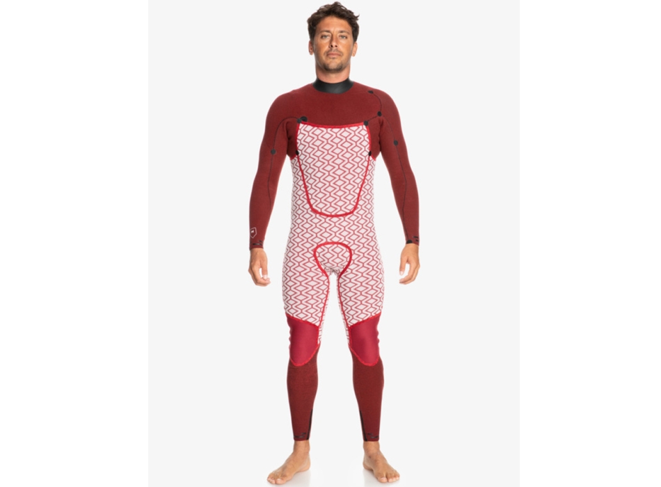 QUIKSILVER 4/3 MARATHON CHEST ZIP MUTA INTERA BLACK