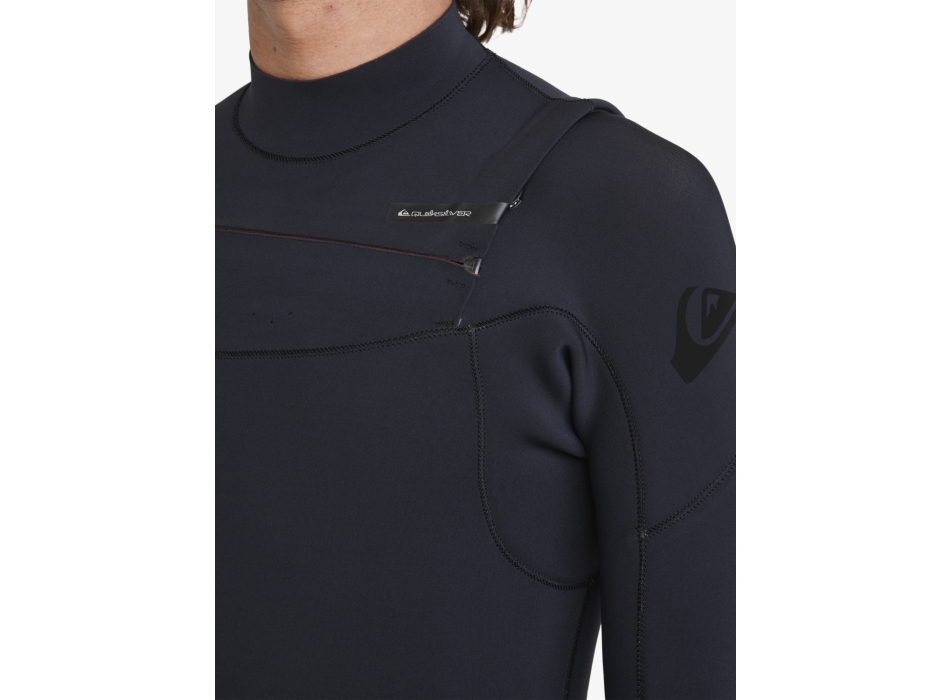 QUIKSILVER 5/4/3 EVERYDAY SESSIONS CHEST ZIP MUTA CON CAPPUCCIO E PRIMALOFT