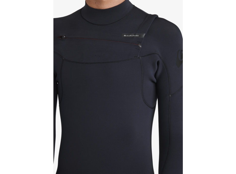 QUIKSILVER 5/4/3 EVERYDAY SESSIONS CHEST ZIP MUTA CON CAPPUCCIO E PRIMALOFT