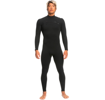 QUIKSILVER 5/4/3 HIGHLINE CHEST ZIP MUTA INTERA BLACK