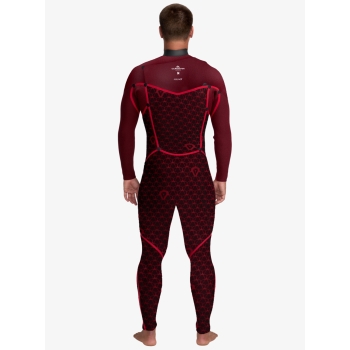 QUIKSILVER 5/4/3 MARATHON SESSIONS CHEST ZIP MUTA CON CAPPUCCIO