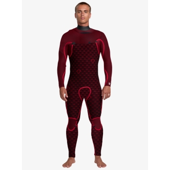 QUIKSILVER 5/4/3 MARATHON SESSIONS CHEST ZIP MUTA CON CAPPUCCIO