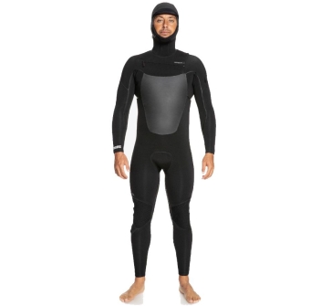 QUIKSILVER 5/4/3 MARATHON SESSIONS CHEST ZIP MUTA CON CAPPUCCIO