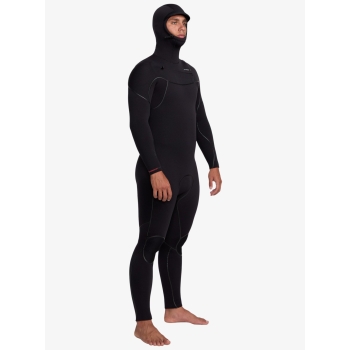 QUIKSILVER 5/4 MARATHON SESSIONS CHEST ZIP MUTA CON CAPPUCCIO