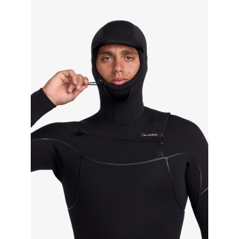 QUIKSILVER 5/4 MARATHON SESSIONS CHEST ZIP MUTA CON CAPPUCCIO