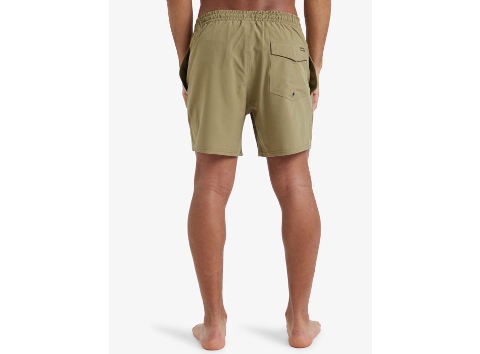QUIKSILVER BOARDSHORT SURFSILK SOLID VOLLEY 16" ALOE