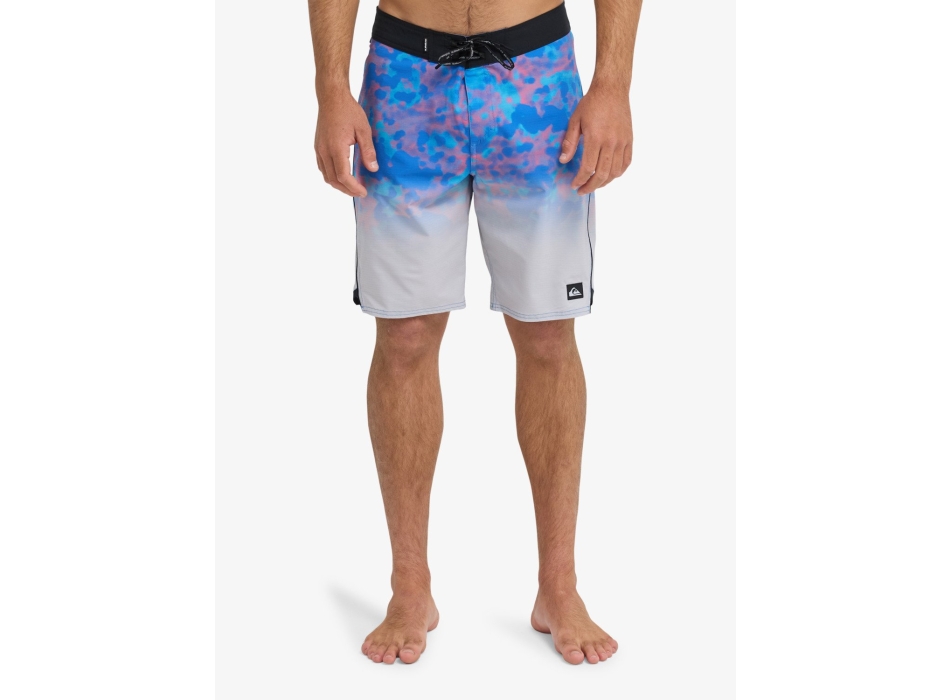 QUIKSILVER BOARDSHORTS HIGHLINE PRINTED 20" NEBULAS BLUE FADE REFLECTION