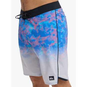 QUIKSILVER BOARDSHORTS HIGHLINE PRINTED 20" NEBULAS BLUE FADE REFLECTION