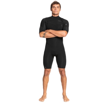 QUIKSILVER EVERYDAY SESSIONS 2/2 FRONT ZIP MUTA ESTIVA BLACK