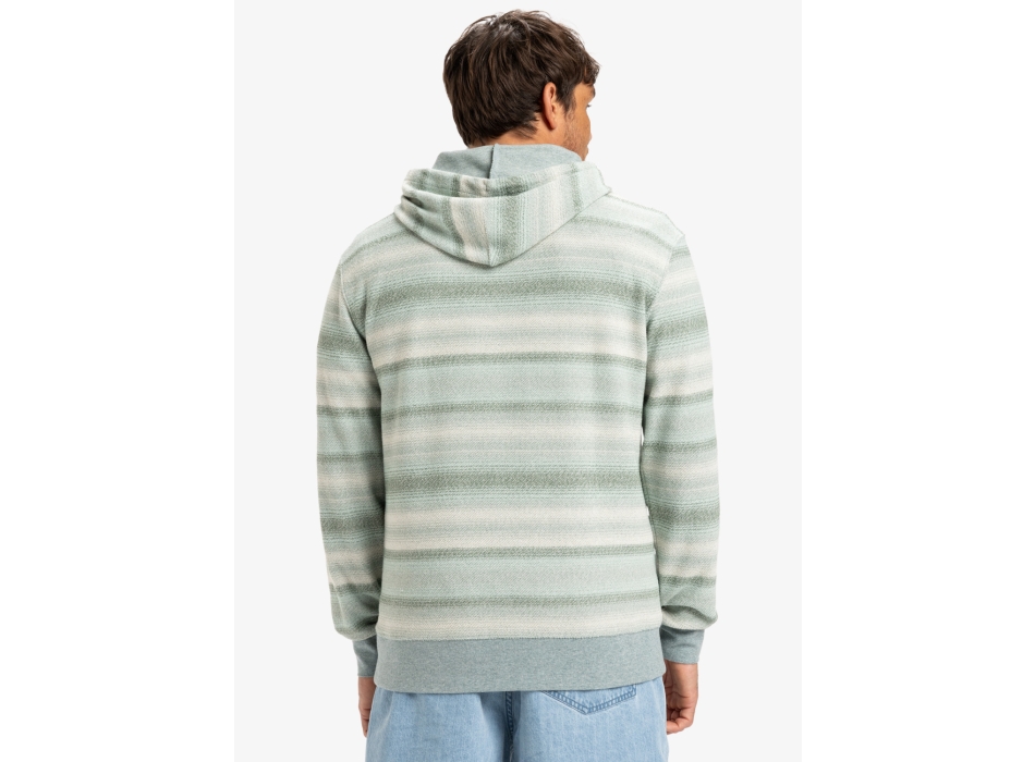 QUIKSILVER FELPA GARZATA GREAT OTWAY CAPPUCCIO ABBEY STONE GREY OTWAY