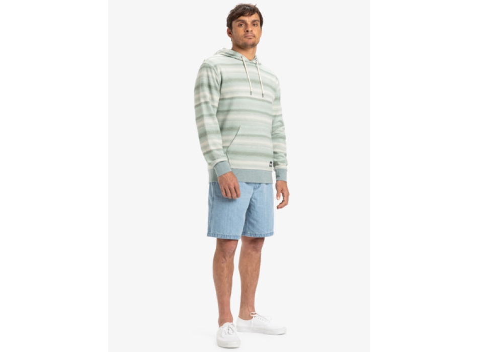 QUIKSILVER FELPA GARZATA GREAT OTWAY CAPPUCCIO ABBEY STONE GREY OTWAY