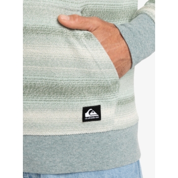 QUIKSILVER FELPA GARZATA GREAT OTWAY CAPPUCCIO ABBEY STONE GREY OTWAY